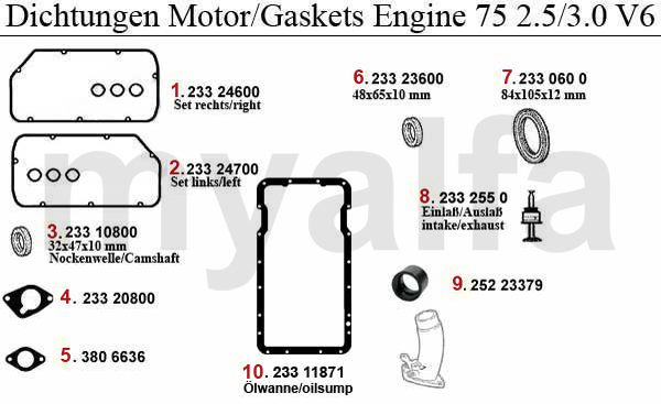 Dichtungen Motor