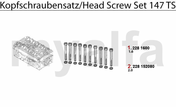 Kopfschraubensatz