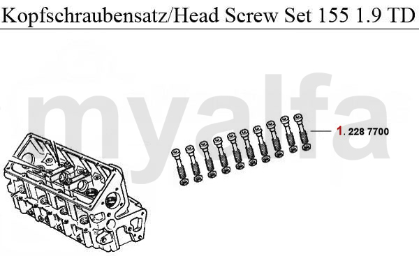 Kopfschraubensatz