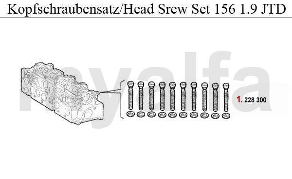 Kopfschraubensatz