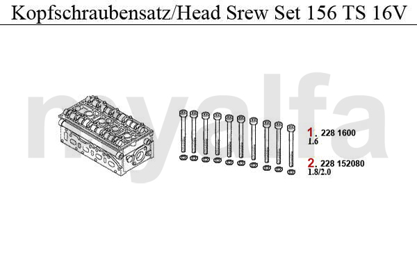 Kopfschraubensatz