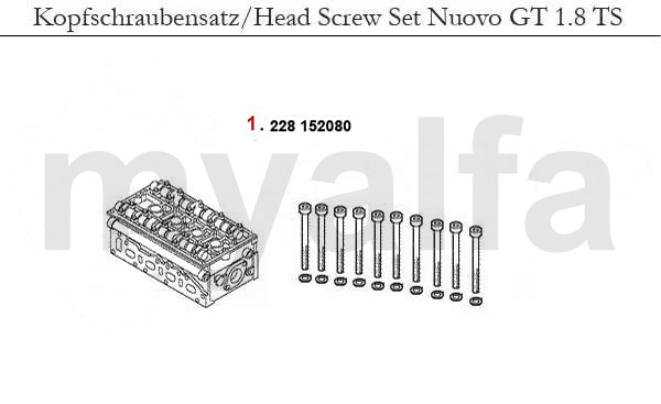 Kopfschraubensatz