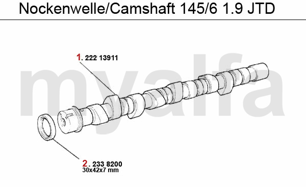 CAMSHAFT 1.9 JTD