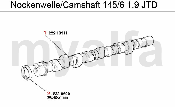 Nockenwelle 1.9 JTD