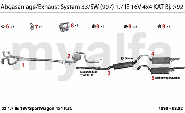 1.7 IE 16V KAT 4x4 Bj. >92