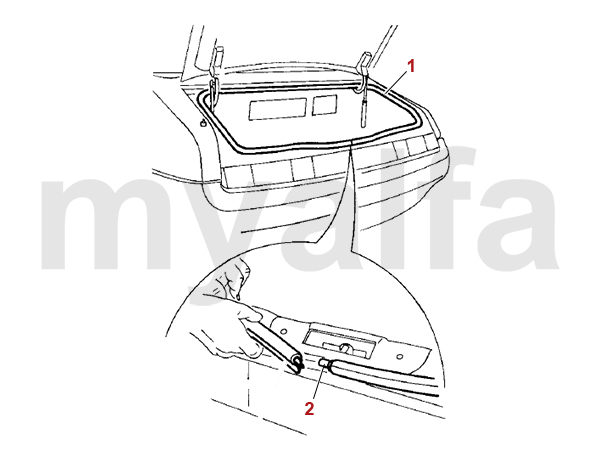 TRUNK RUBBER SEAL