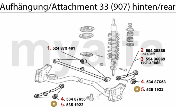 Alfa Romeo ALFA 33 (905/907) ATTACHMENT (907) REAR