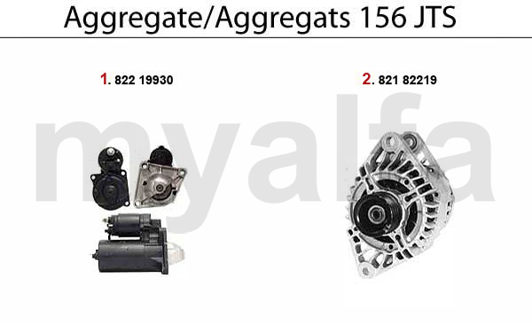 STARTER/ALTERNATOR JTS