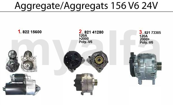 STARTER/ALTERNATOR V6 24V