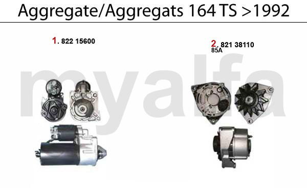 STARTER/ALTERNATOR- TS >1992