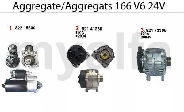 STARTER/ALTERNATOR V6 24V