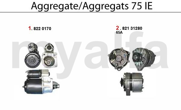 STARTER/ALTERNATOR 75 IE