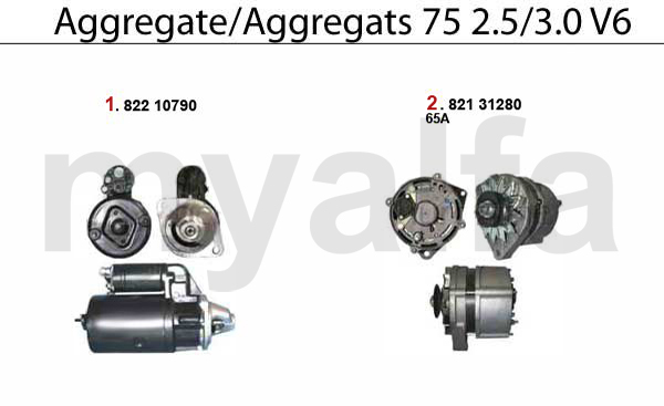 Startmotor / Generator V6