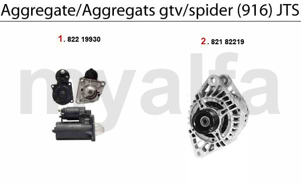 STARTER/ALTERNATOR- 2.0 JTS