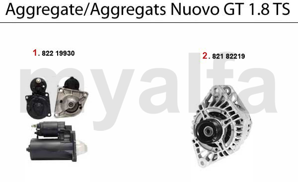 STARTER/ALTERNATOR 1.8 TS