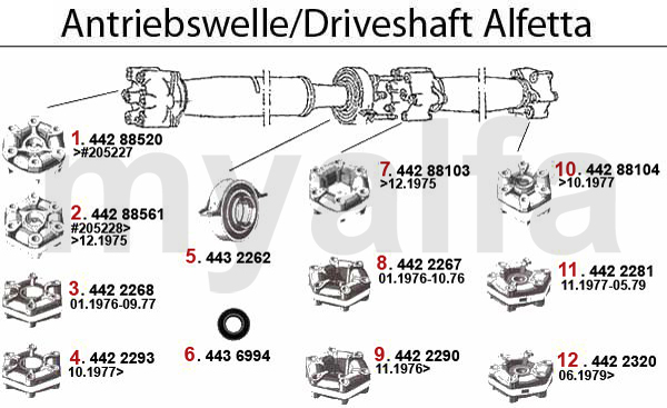 DRIVESHAFT 1.6/1.8/2.0