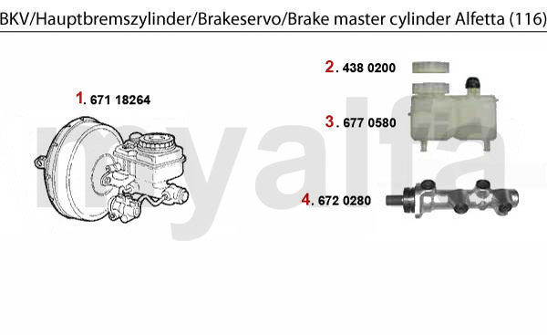 BRAKE SERVO/BRAKE MASTER CYL.