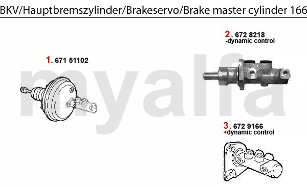 BRAKE SERVO/BRAKE MASTER CYL.