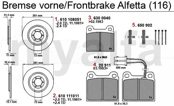 Bremse vorne