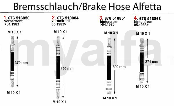 BRAKE HOSES