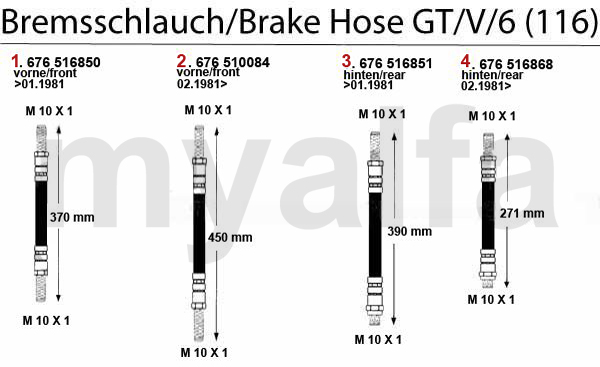 BRAKE HOSES