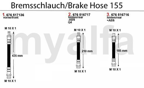 BRAKE HOSES