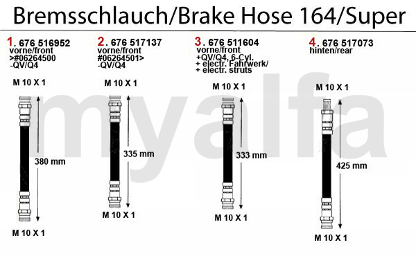 BRAKE HOSES