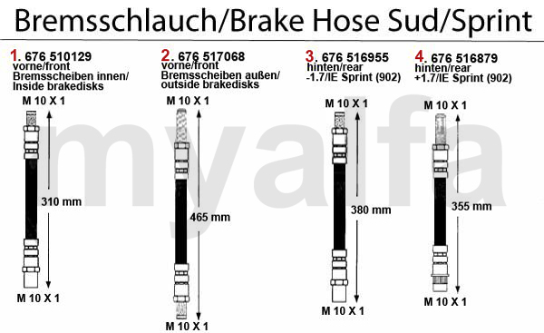 BRAKE HOSES