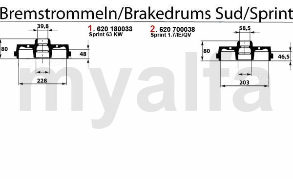 BRAKE DRUMS