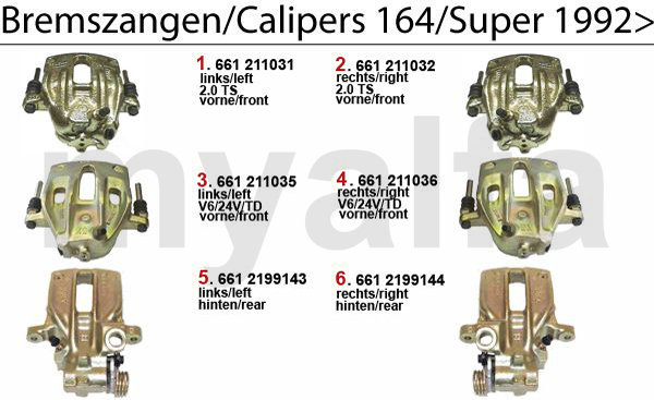 Bremssattel Bj. 92>