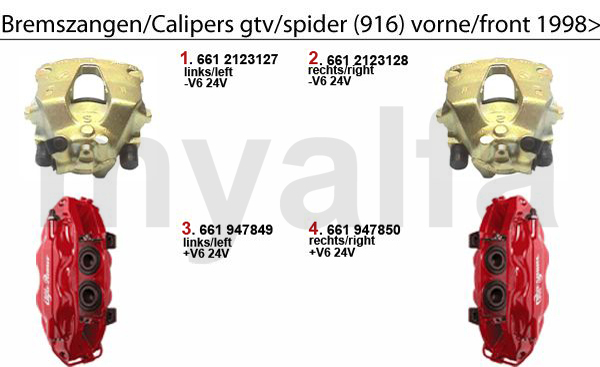 CALIPER FRONT 1998>