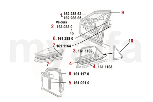 SIDE GASKETS
