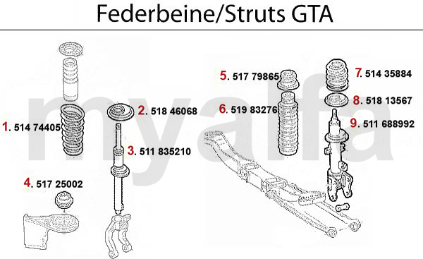 STRUT 3.2 V6 24V/GTA