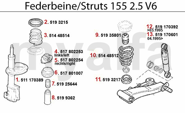 Federbein 2.5 V6