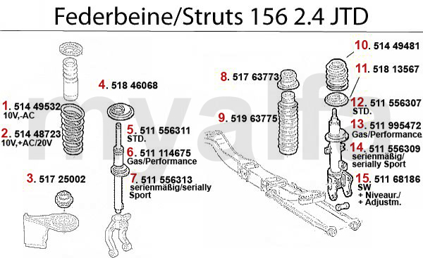 Federbein 2.4 JTD 10/20V