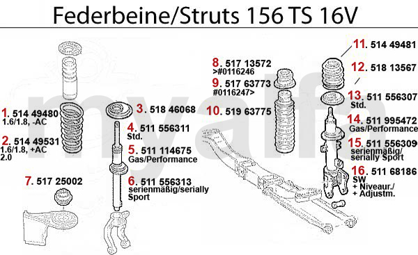 STRUT TS 16V