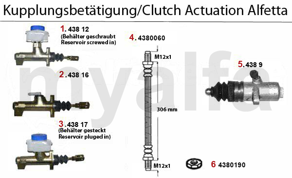 Kupplungsbetätigung 1.6/1.8/2.0/2.4 TD