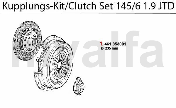 CLUTCH-SET 1.9 JTD