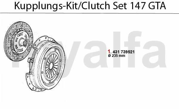 CLUTCH SET 3.2 V6 24V/GTA