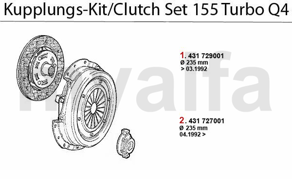 Kupplungs-Kit Turbo Q4 16V