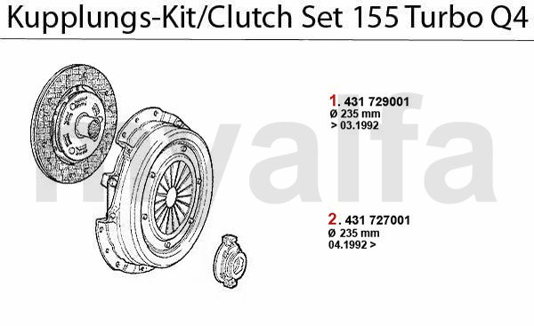 CLUTCH SET Turbo Q4 16V