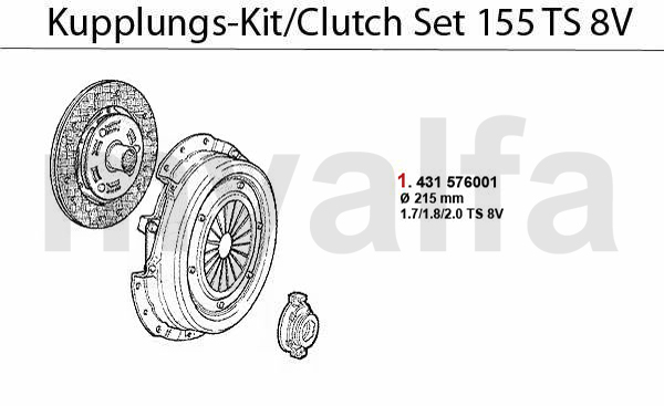 CLUTCH SET TS 8V