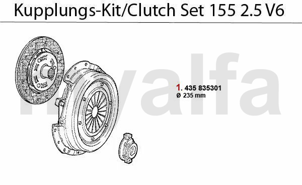 CLUTCH SET 2.5 V6