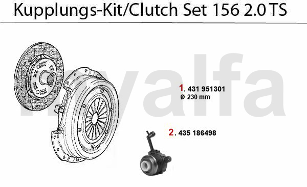 CLUTCH SET 2.0 TS 16V