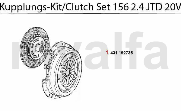 CLUTCH SET 2.4 JTD 20V