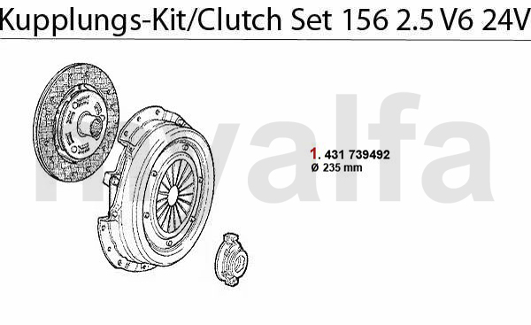 CLUTCH SET 2.5 V6 24V