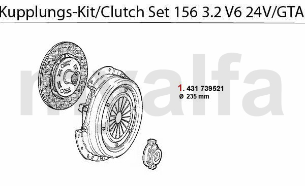 CLUTCH SET 3.2 V6 24V/GTA