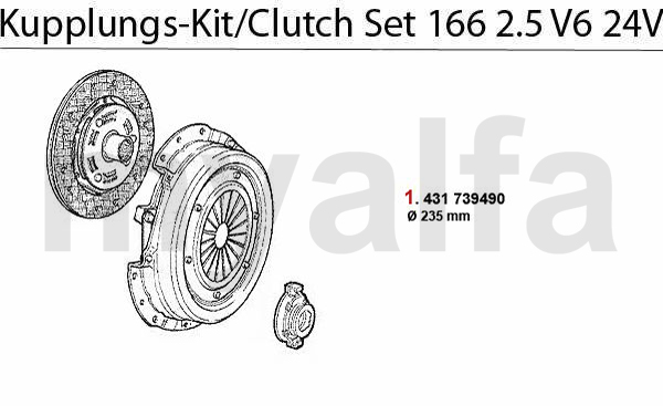 CLUTCH SET 2.5 V6 24V