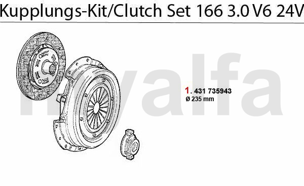 CLUTCH SET 3.0 V6 24V