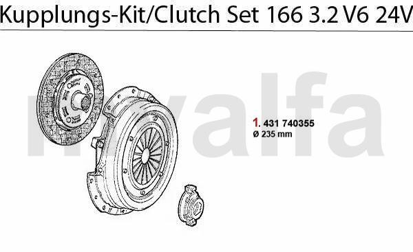 CLUTCH SET 3.2 V6 24V